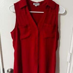 Red Portofino Sleeveless Shirt